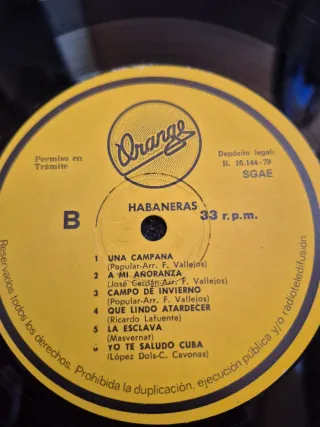 Vinilo Habaneras en Torrevieja
