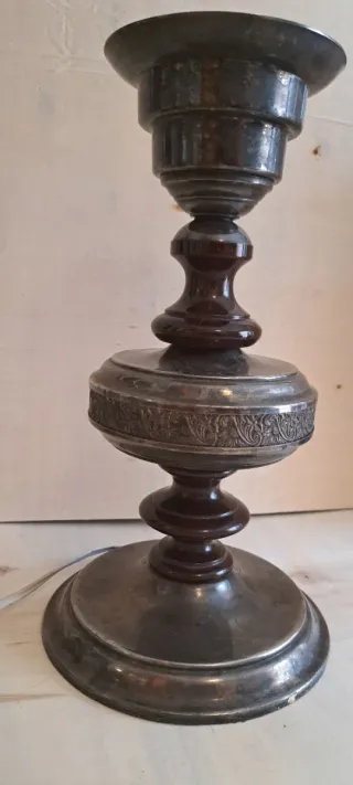 Pie de lámpara de mesa metal