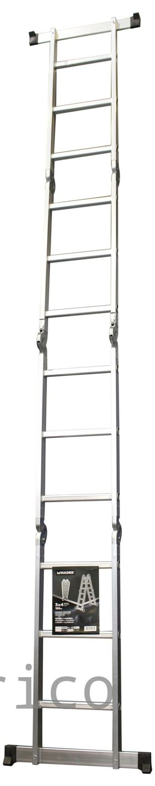 Escalera Multisusos Aluminio Profesional 4x3 Peldaños - 10085
