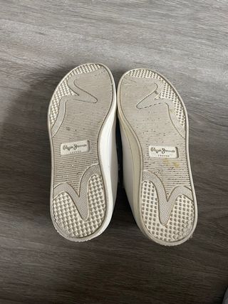 Zapatillas Pepe Jeans plateadas talla 39