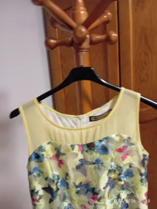 MNG SUIT Vestido Negro/Blanco Talla S