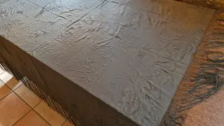 Manton Isabelino Negro Bordado