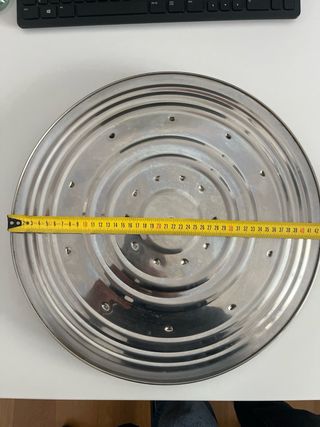 Tapa para sartén o paella acero inox.