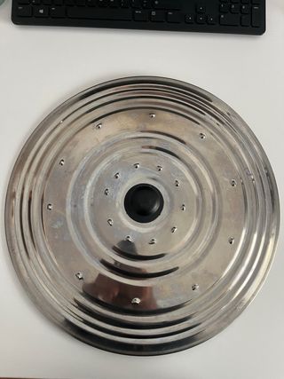 Tapa para sartén o paella acero inox.