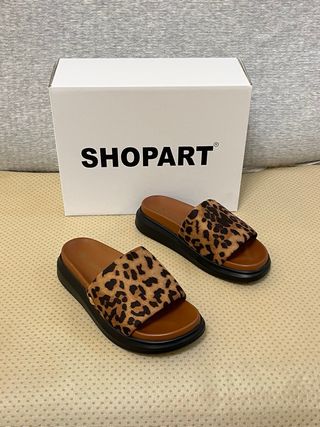 Ciabatte Shop Art leopardate tg 36