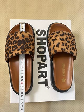 Ciabatte Shop Art leopardate tg 36