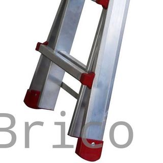 Escalera Telescópica Aluminio 3+3 Pestaña