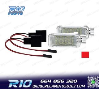PLAFONES LED LUZ DE PIES Y PUERTAS AUDI