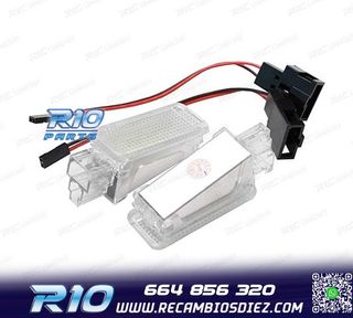 PLAFONES LED LUZ DE PIES Y PUERTAS AUDI