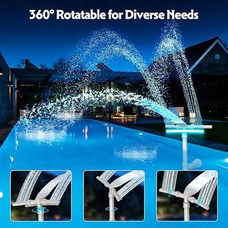 Fuente Solar   Piscina LED 9 Colores Aspersor