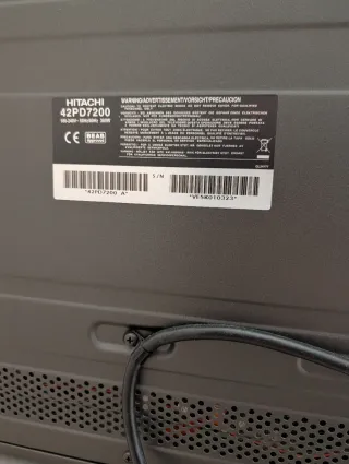 Televisor Plasma Hitachi 42 42PD7200 con HD