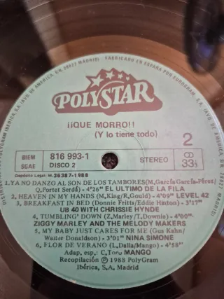 Vinilo ¡Que Morro! (Lo Tiene Todo)