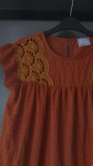 Blusa color teja Love T talla