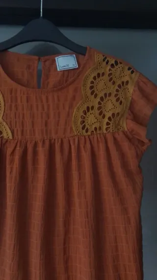 Blusa color teja Love T talla