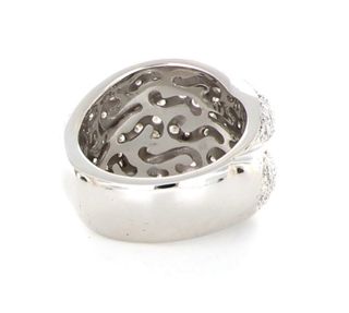 Anillo de diamantes oro blanco