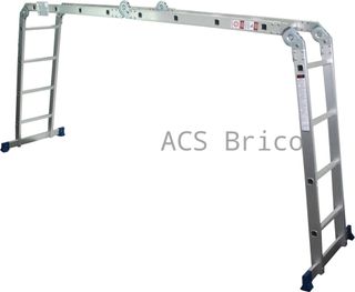 Escalera Multiusos Aluminio Profesional 4x4 Peldaños - 10087