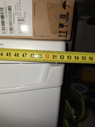 Congelador blanco.