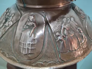 Paragüero cobre antiguo homenaje Goya