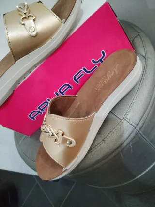 Ciabatte Arya Fly Donna Oro Tg 37