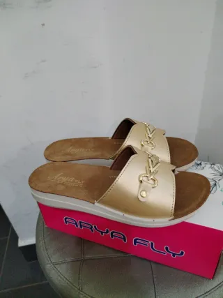 Ciabatte Arya Fly Donna Oro Tg 37