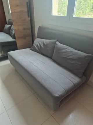 Sillón cama 1.5 plazas gris