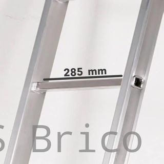 Escalera Telescópica Articulada Aluminio 3+3 Pestaña