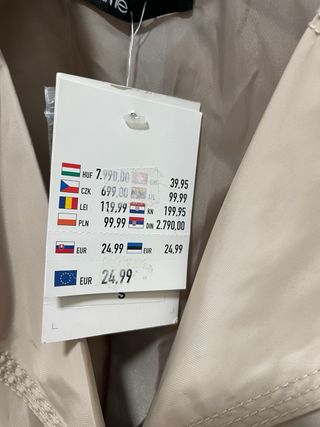 Gabardina impermeable Flame beige