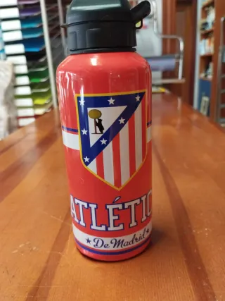 Botella Agua Atlético de Madrid Metálica