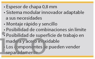 Conjunto Taller 3 Módulos S/Madera Azul Gris Edición Limitada
