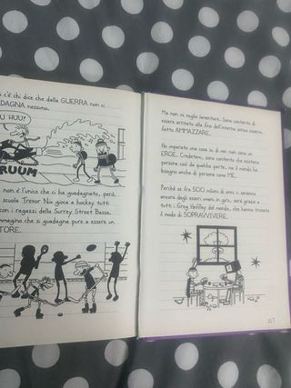 lotto di 7libri della serie Diario di una schiappa