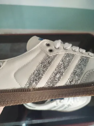 Adidas Samba OG Glitter Plata