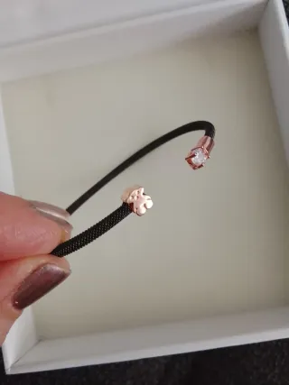 Pulsera Tous Plata Negra