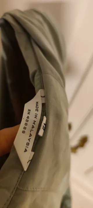 Gabardina mujer amarilla y verde