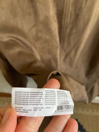 Chaqueta YAYA ante marrón