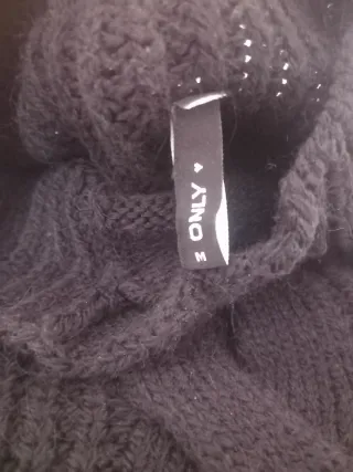 Jersey Only negro flecos oversize talla única