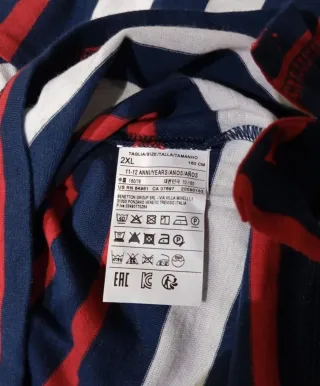 Maglia Benetton cotone righe 11/12 anni