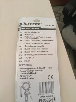 Pistola gonfiaggio gomme Victeche VA20161