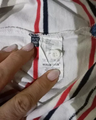 Maglia Sugar Club cotone righe 11/12 anni