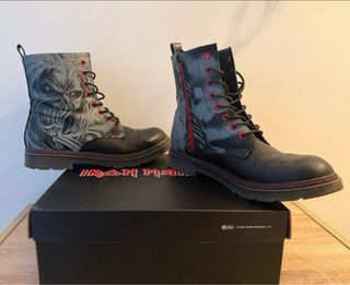 Stivaletti Iron Maiden Eddie Neri/Grigi