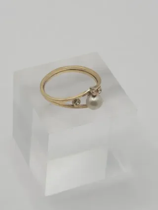 Anillo Goldfilled Talla 12 con Perla