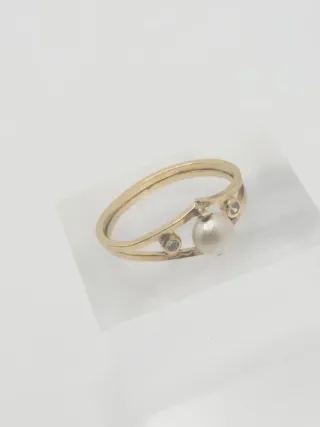 Anillo Goldfilled Talla 12 con Perla