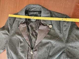 Giacca lunga grigio scuro