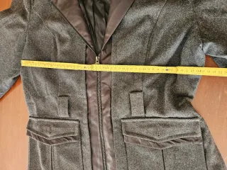 Giacca lunga grigio scuro