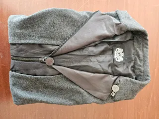 Giacca lunga grigio scuro