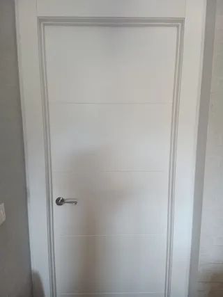 Puertas de madera con cristal