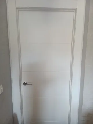 Puertas de madera con cristal