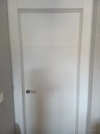 Puertas de madera con cristal