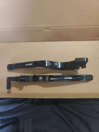 Manetas V-Trec KTM 390 adv Abatibles Negras