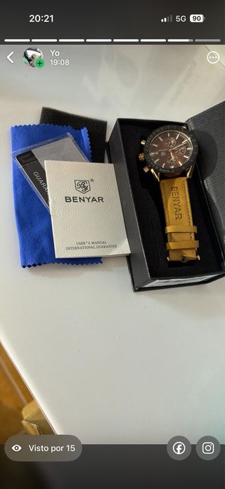 Reloj STECEi Smartwatch Negro/Dorado