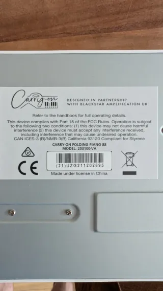 Piano Plegable Carry-on 88 Teclas